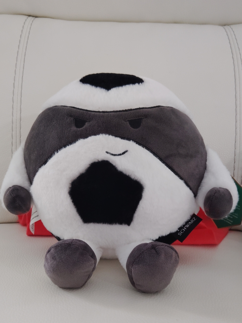 FAO Schwarz Heroes of the Game Soccer Ball Superhero Plush Toy with Cape 7.5"